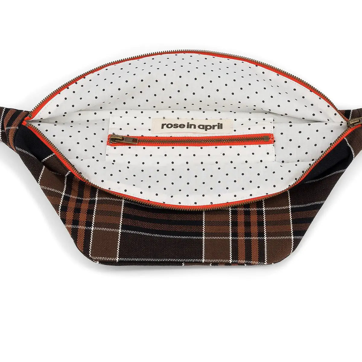 Women's Bum Bag Checkered - Black Tartan