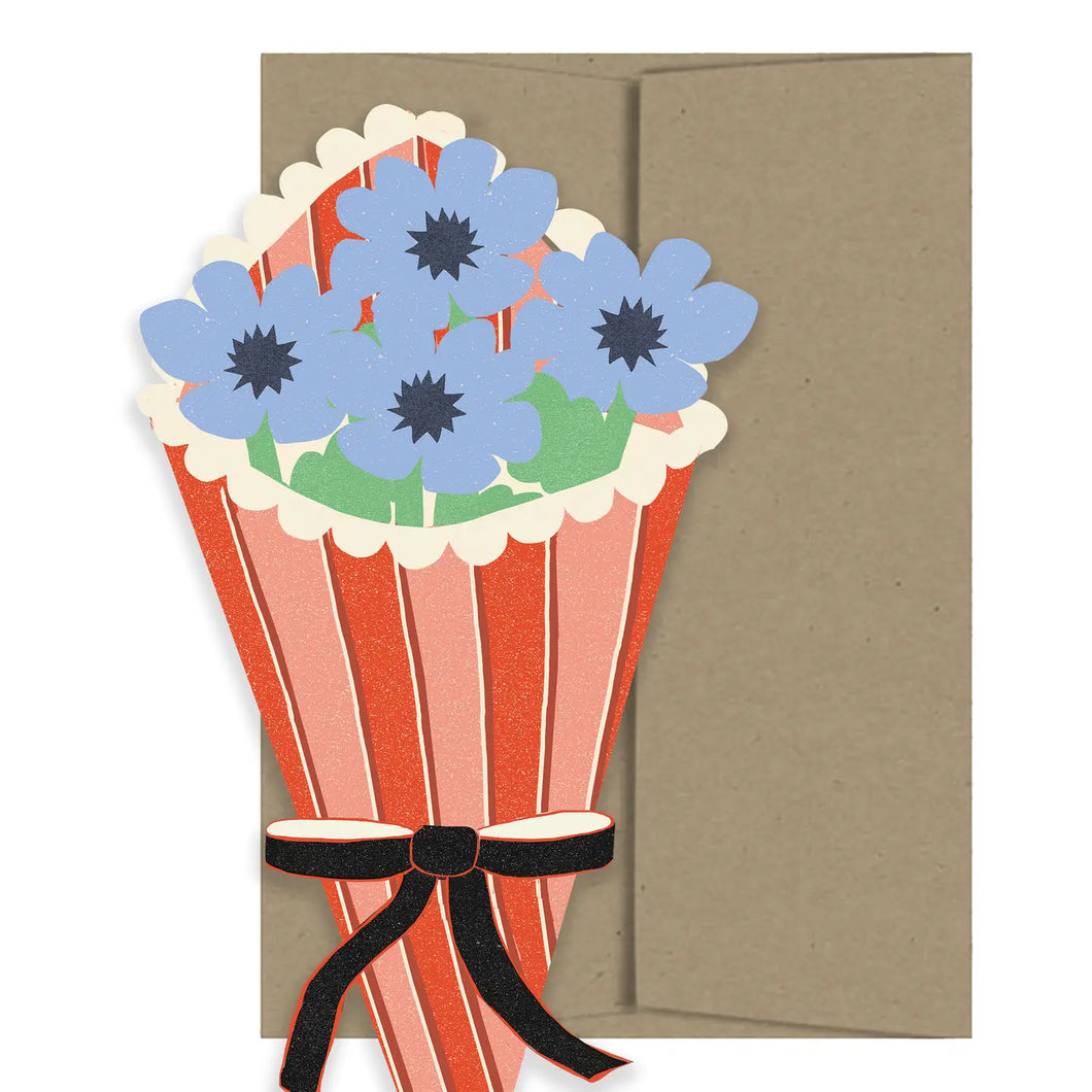 Flower Bouquet Amour Collection - Die Cut Card