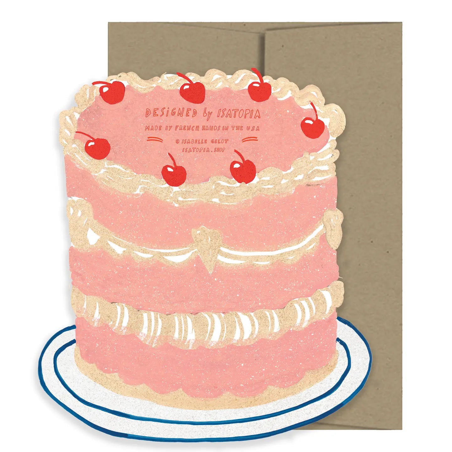 Party Cake Die Cut Card - Party Collection