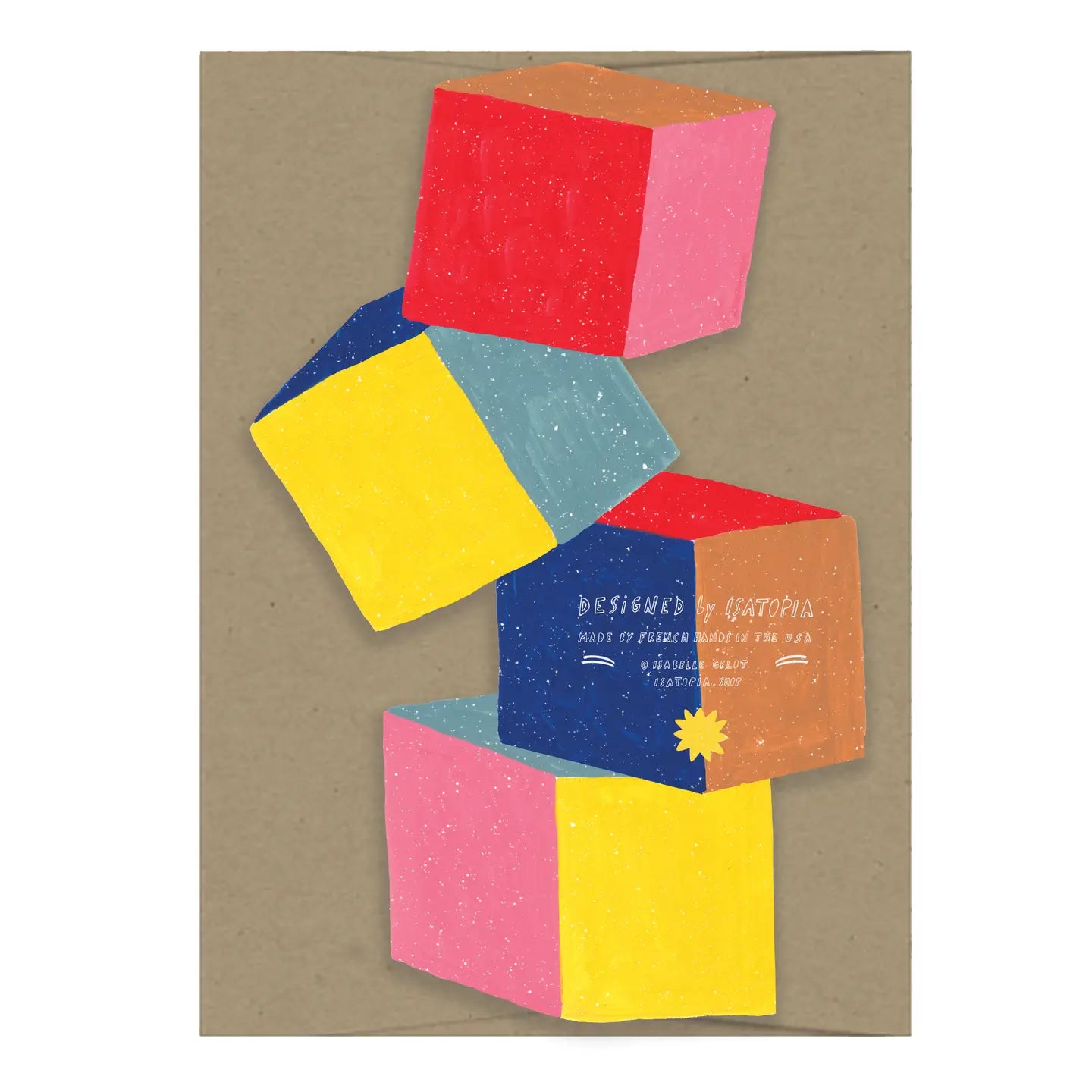 Baby Cubes - Die Cut Card