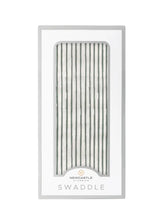 Load image into Gallery viewer, Sage Green Stripe Bamboo Swaddle
