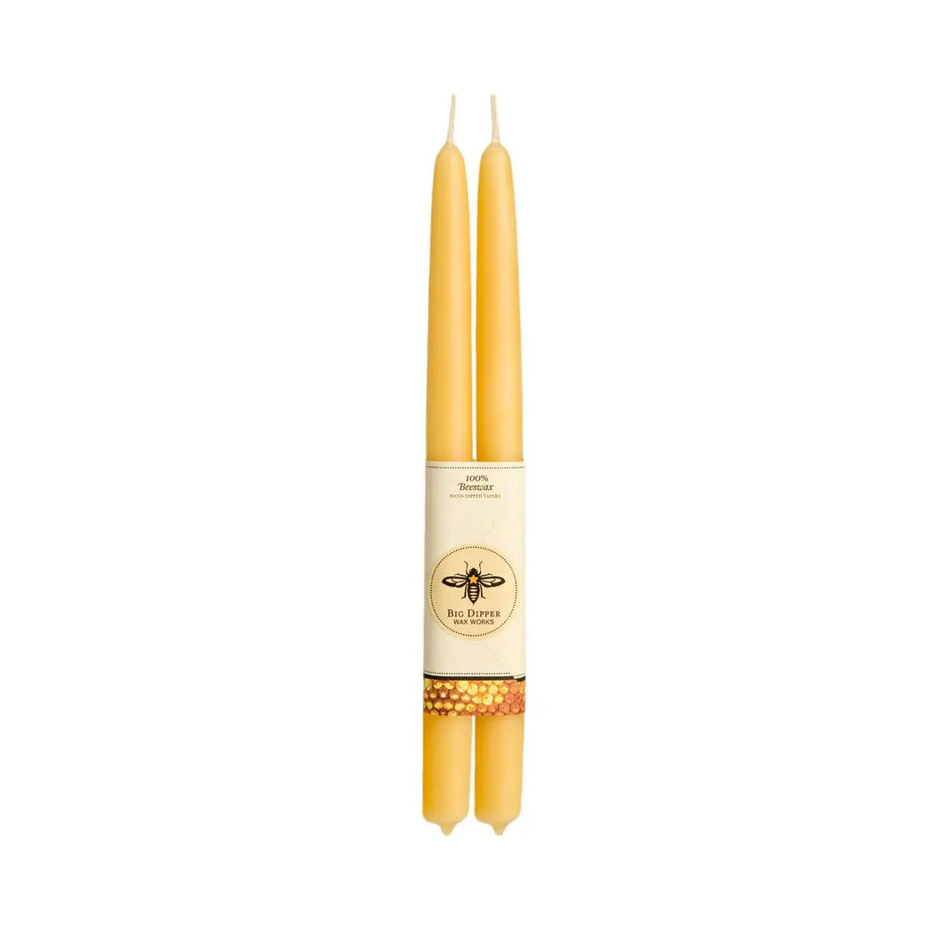 100% Pure Beeswax Tapers - Several Colors