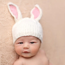 Load image into Gallery viewer, Bunny Hat - White/Pink
