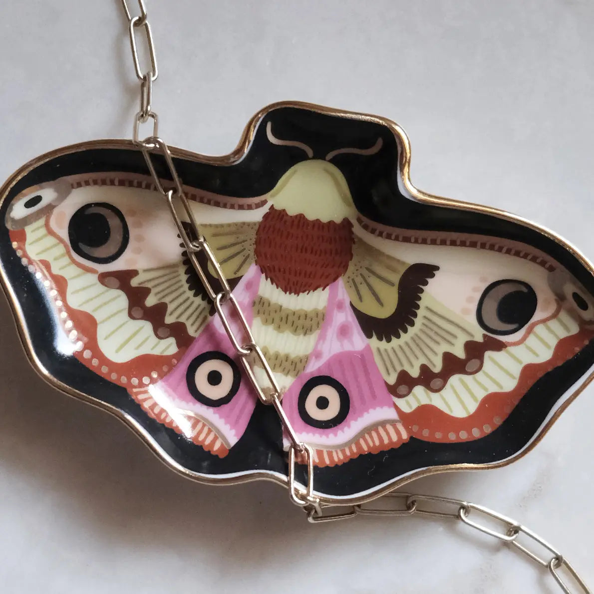 Porcelain Trinket Dish | Moon Moth