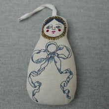 Load image into Gallery viewer, Nesting Doll Embroidered Ornament
