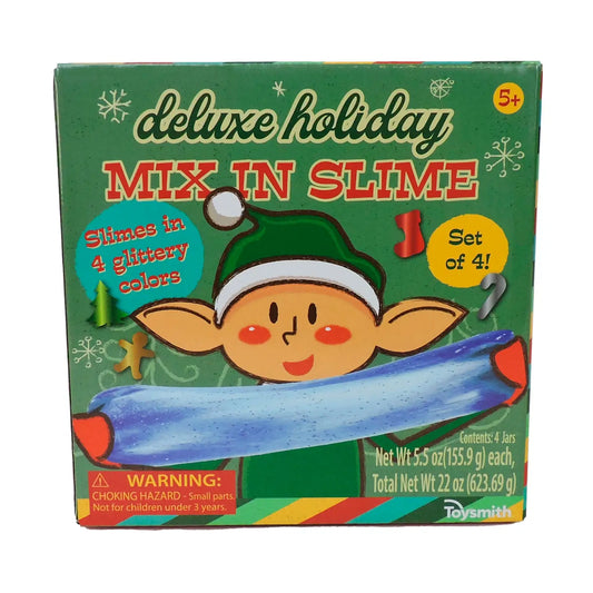 Toysmith Deluxe Holiday Mix-in Slime, Stocking Stuffer