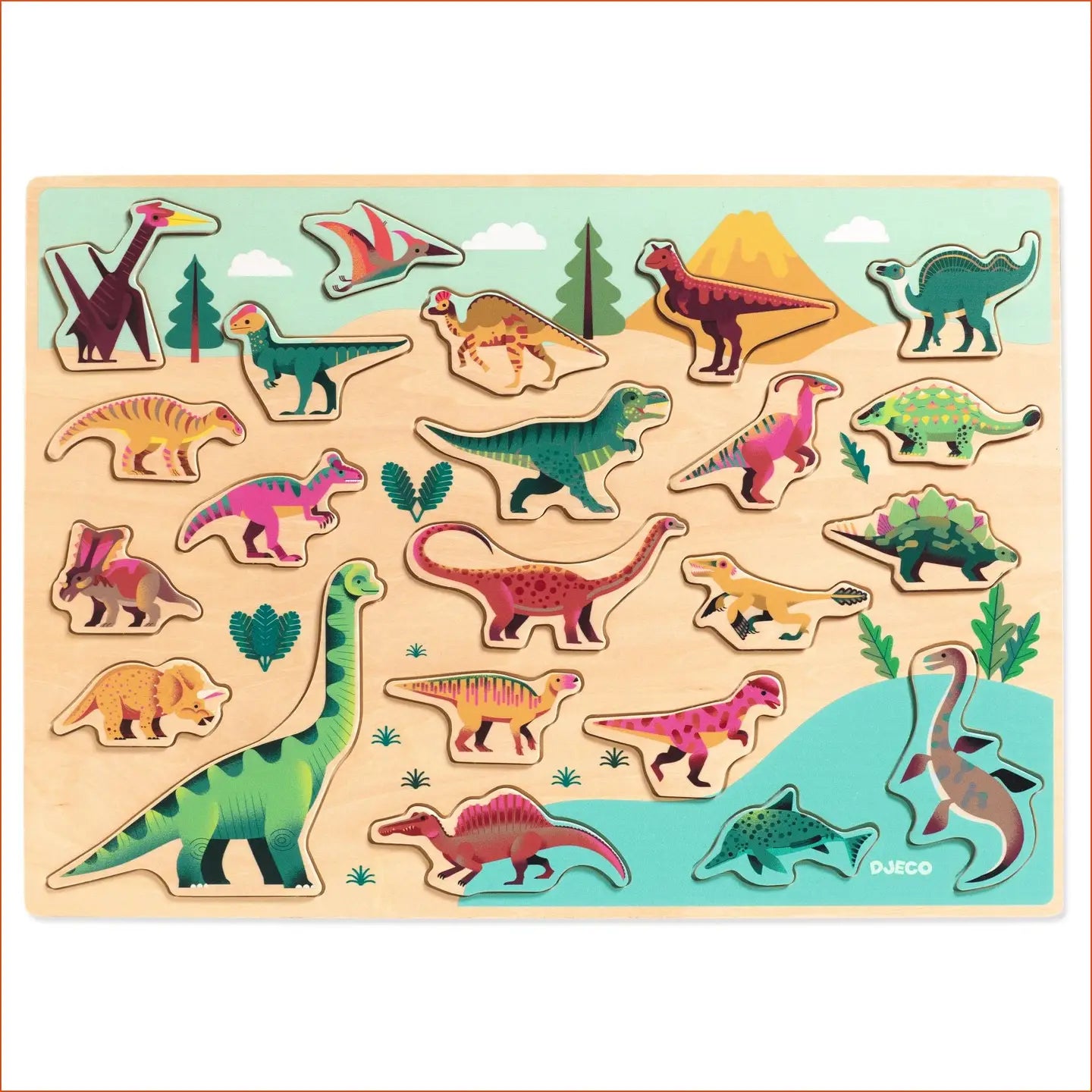 Wooden Dino Puzzle