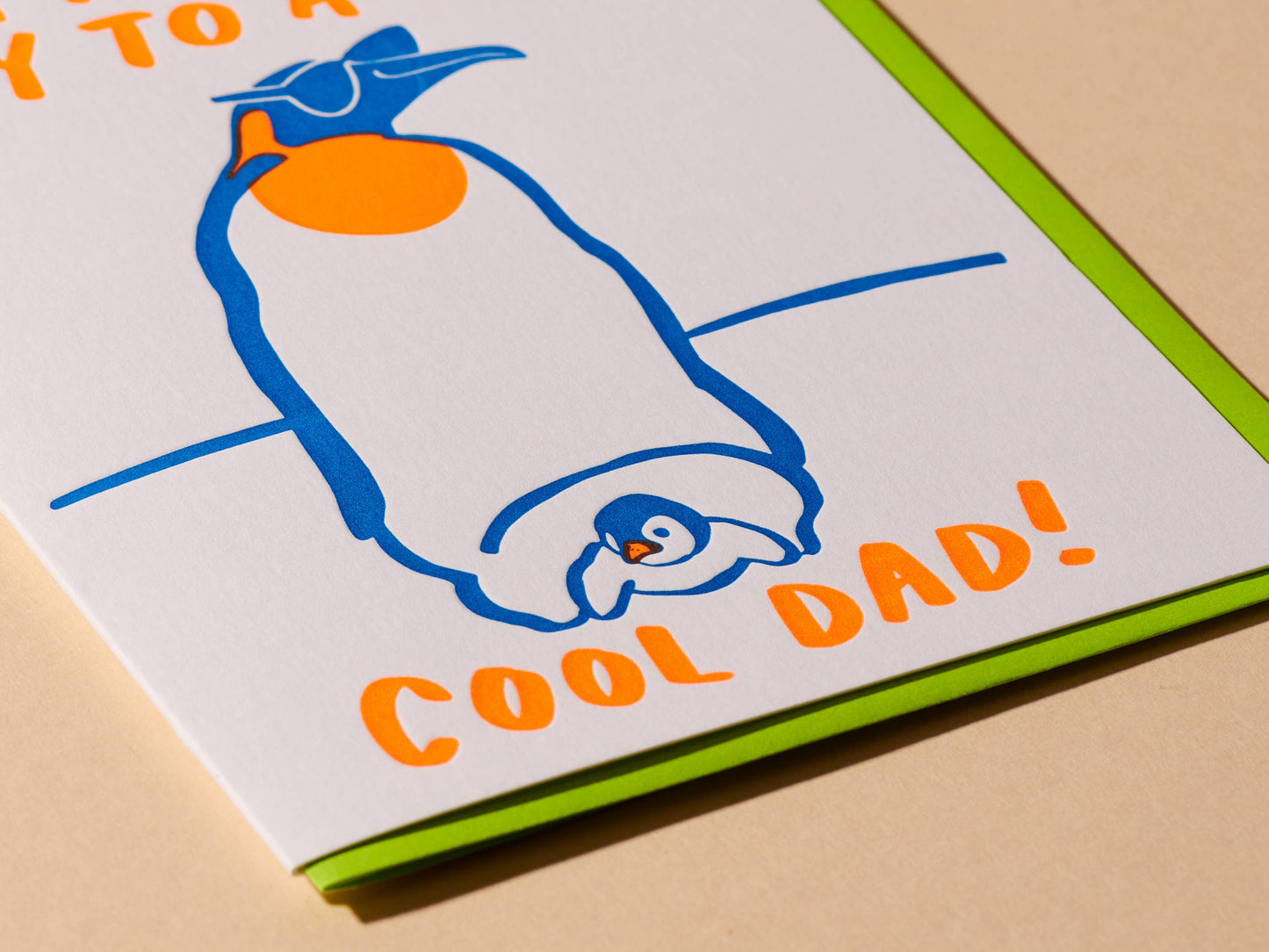Letterpress Father's Day Card—Cool Dad