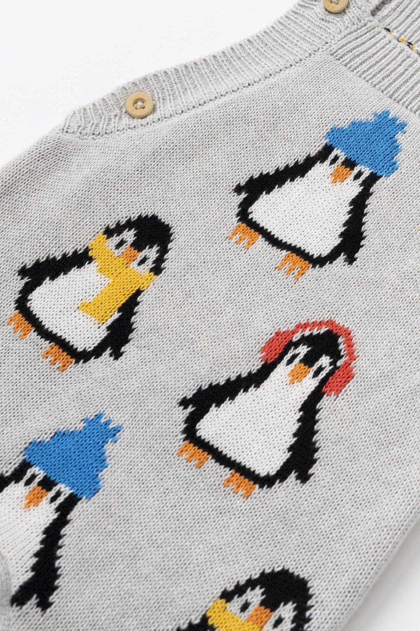 Knit Overalls Penguins