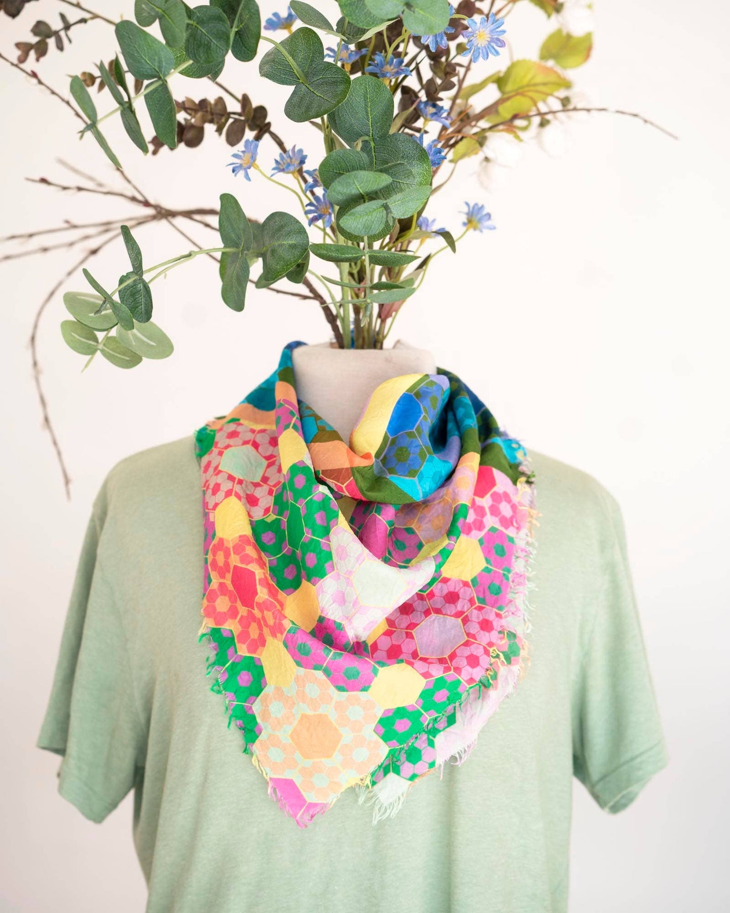Spring in the Mountains EPP - Silk Bandana Scarf