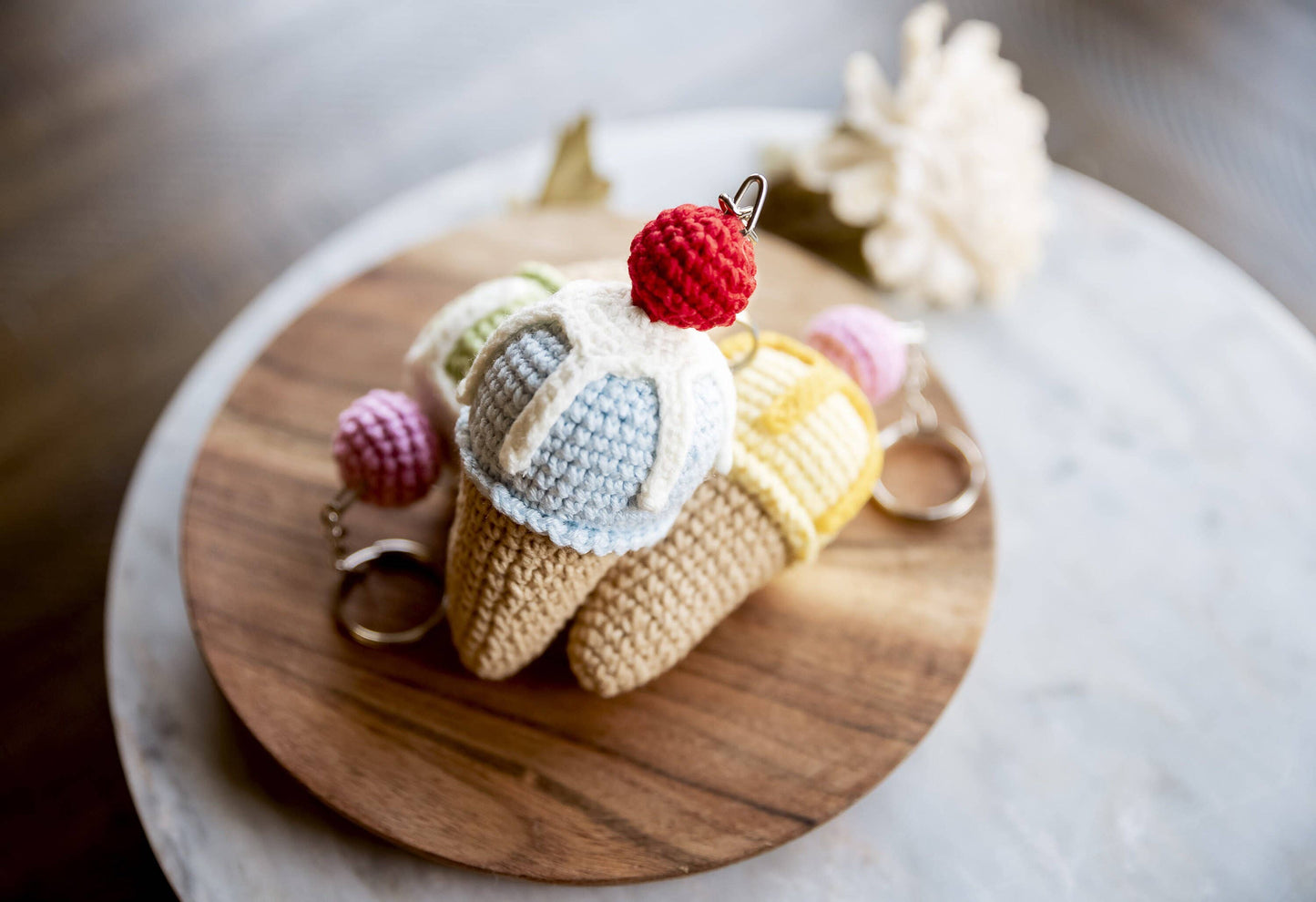 Ice Cream Keychain and Zipper Pull