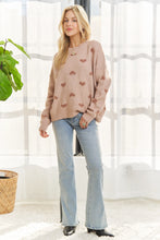 Load image into Gallery viewer, Lovely Heart Sweater - Dusty Pink
