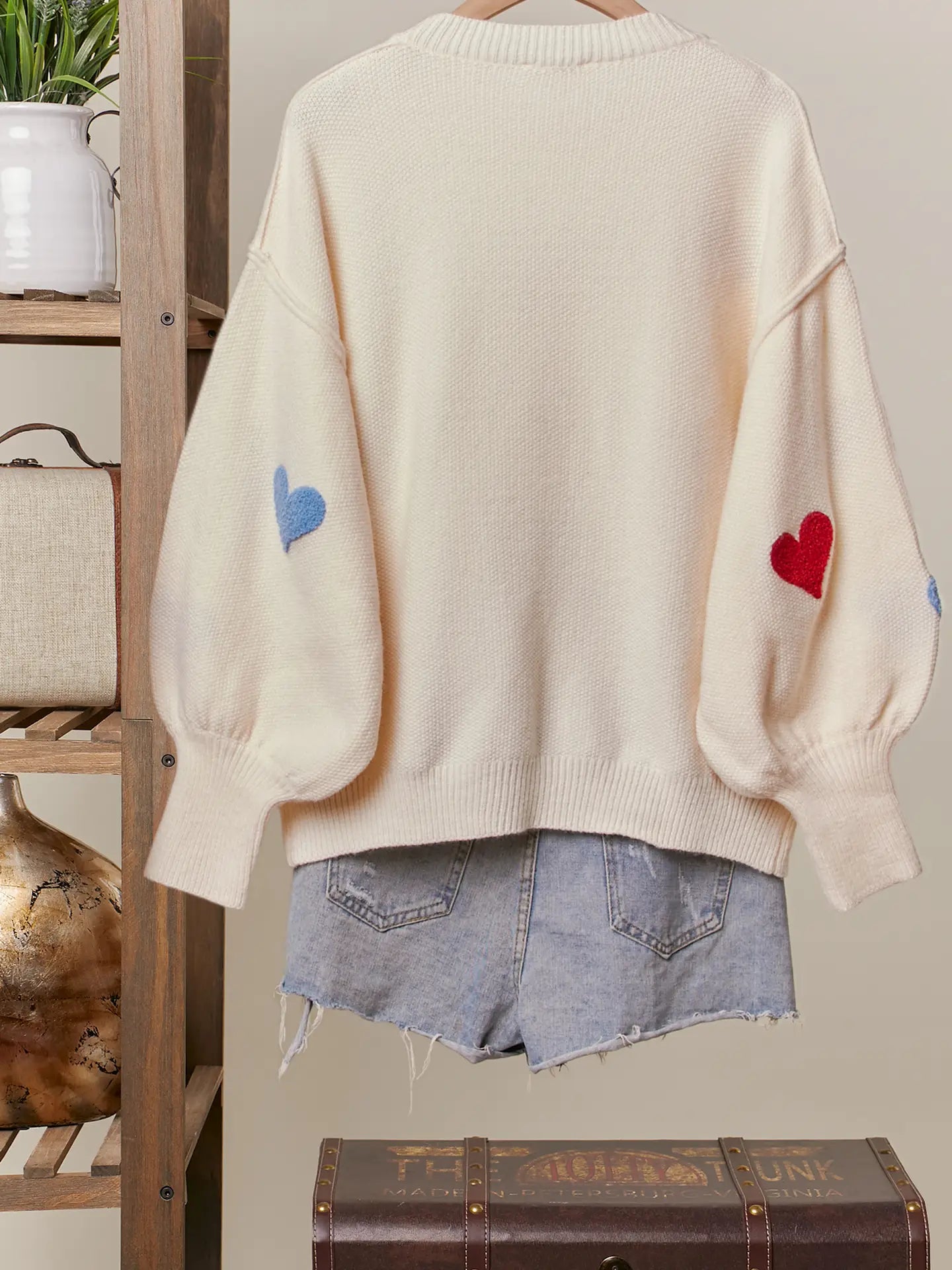Heart Shaped Patterns Sweater