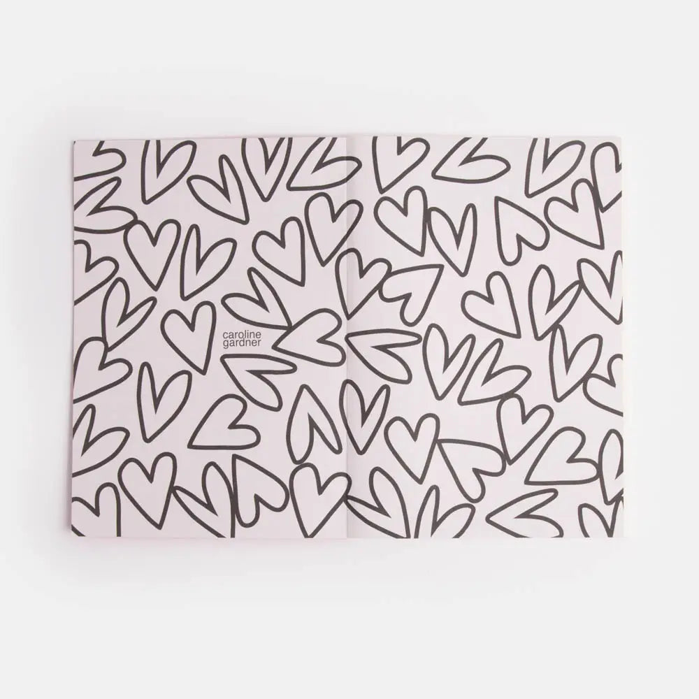 Colorblock Hearts Set of 3 Notebooks