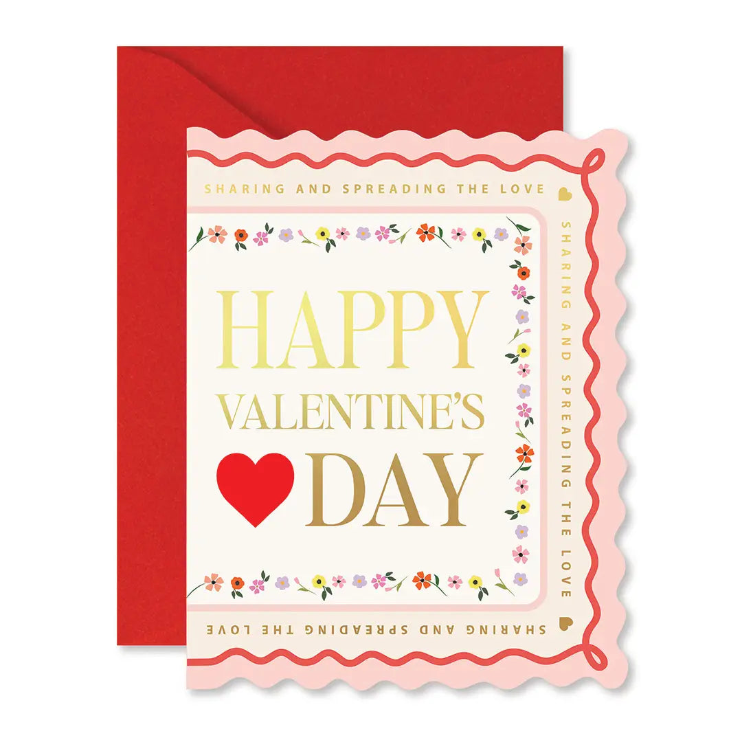 Valentine's Day Scallop Greeting Card