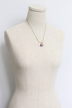 Load image into Gallery viewer, Purple ArtDeco pendant necklace
