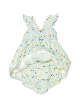 Load image into Gallery viewer, Daisies Ruffle Button Baby Dress+Bloomer
