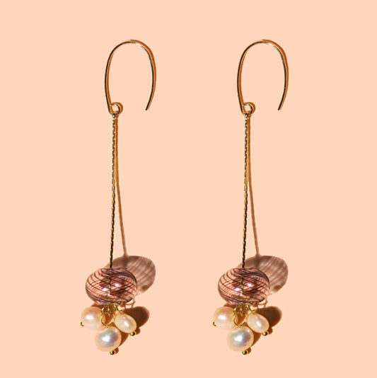 Ella Dangle Earrings - 18K Gold Plated