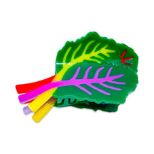 Load image into Gallery viewer, Large Rainbow Chard Hair Claw Clip
