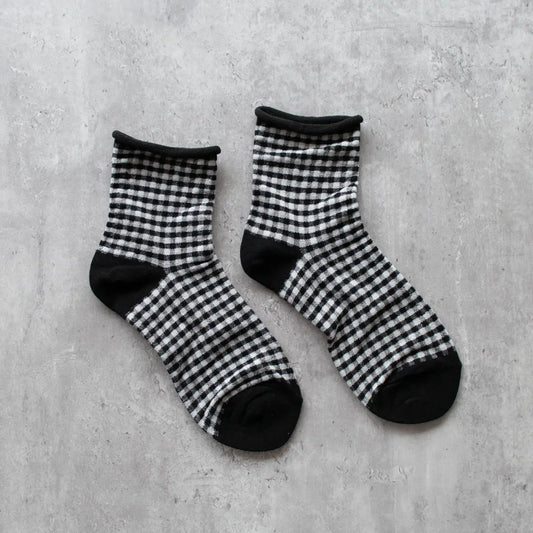 Picnic Mid Crew Socks - Black