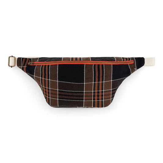 Women's Bum Bag Checkered - Black Tartan
