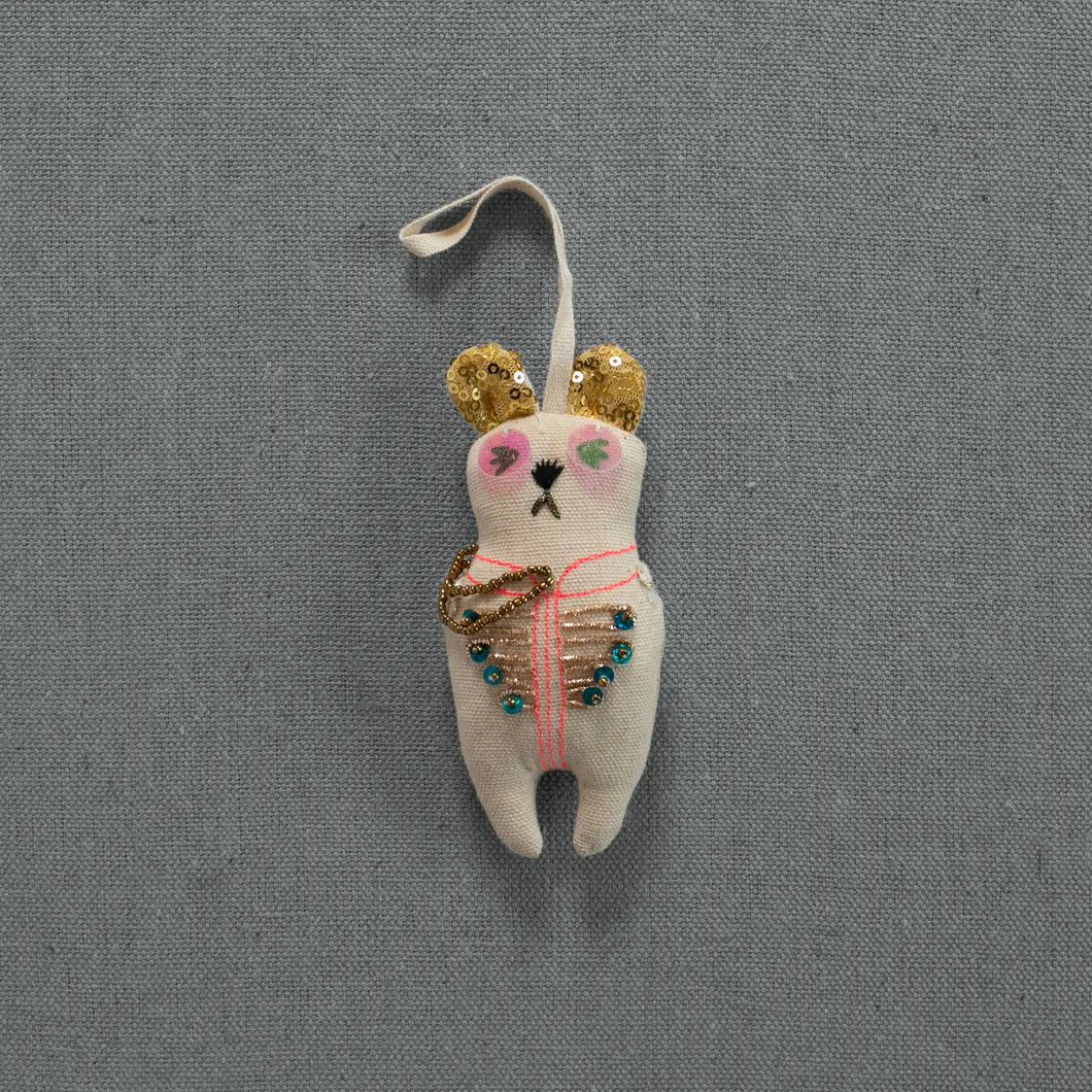 Sargent Pepper Bear - Cotton Ornament
