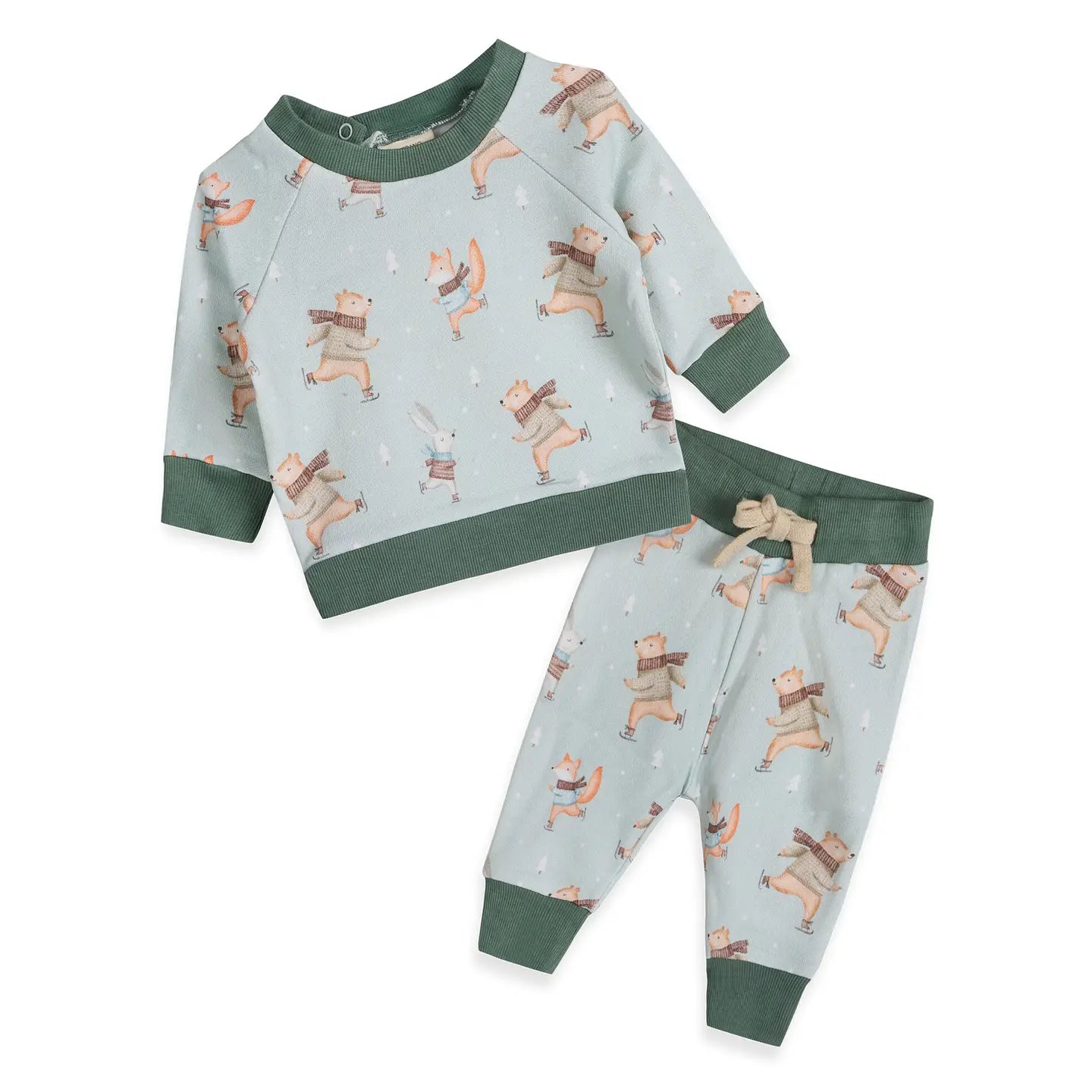 Ice Skaters Baby Sweatshirt & Pants Set