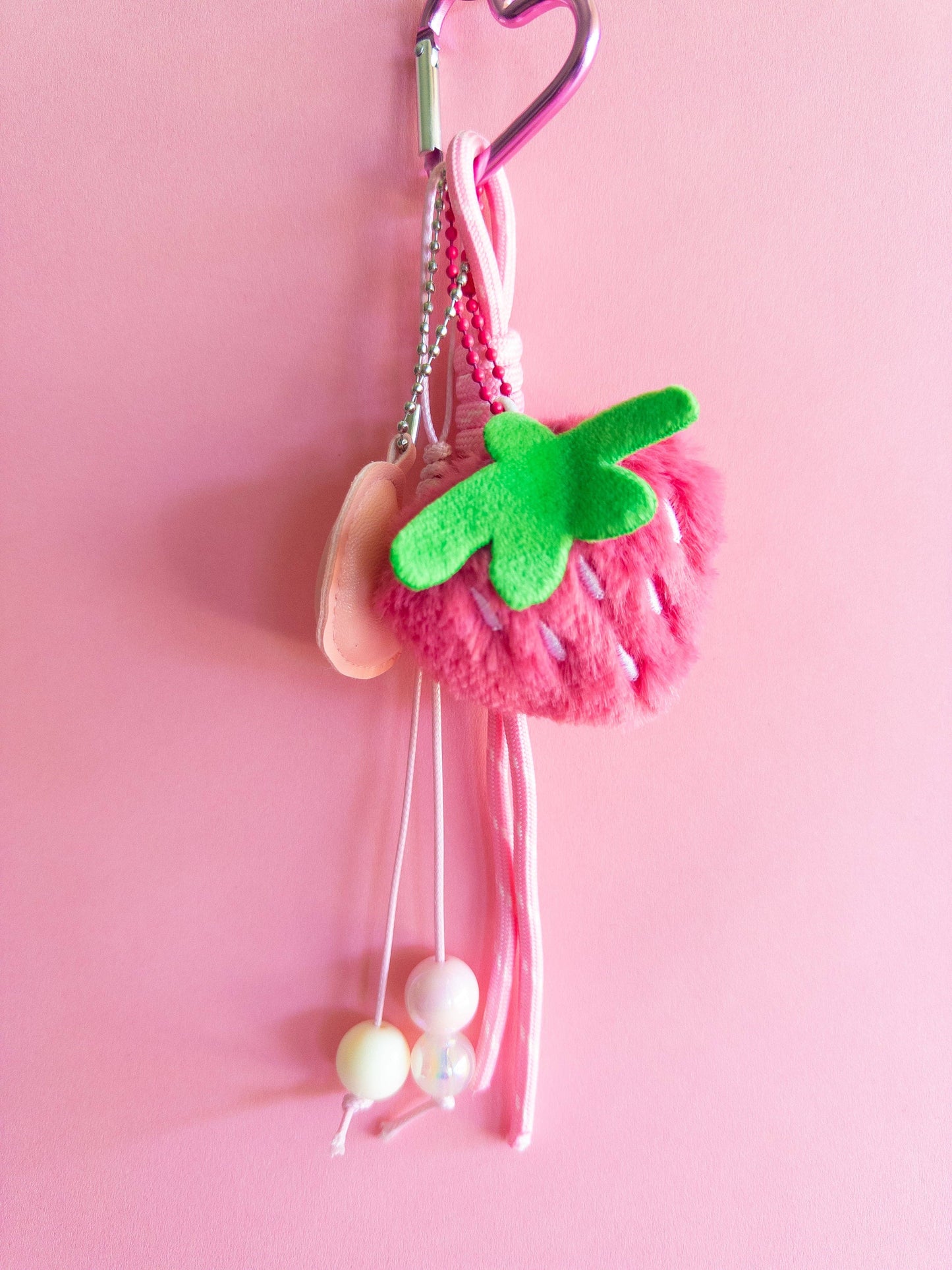 Plushie Strawberry Backpack/Bag Charm