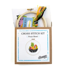 Load image into Gallery viewer, Fruit Bowl Cross Stitch Kit
