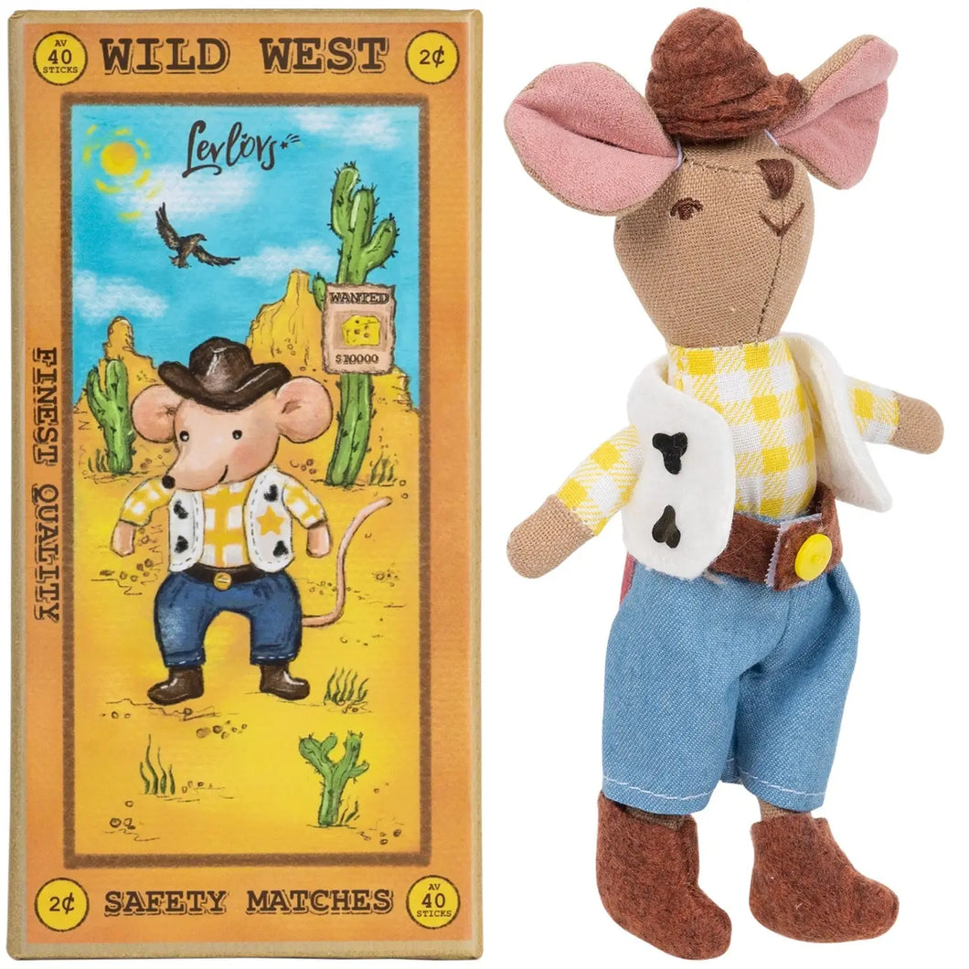 Cowboy Mouse in a Match Box