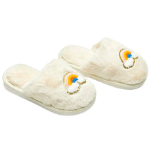 Load image into Gallery viewer, Cali Rainbow Fuzzy Slippers
