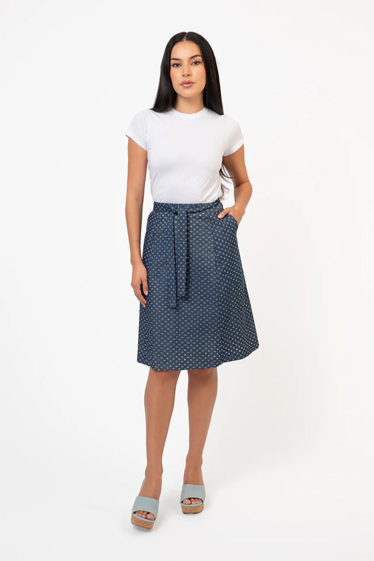 Wrap Skirt Chambray