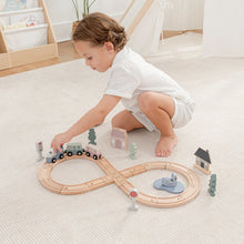 Load image into Gallery viewer, 30-PC Wooden Train Set
