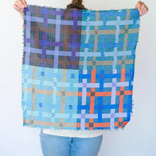 Load image into Gallery viewer, Winter On the Coast Knit &amp; Weave - Pure Silk Bandana Scarf
