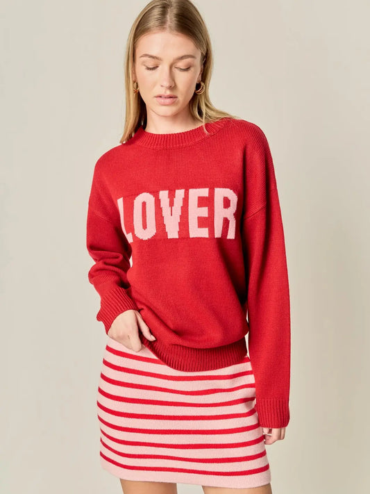 Lover Crewneck Statement Sweater