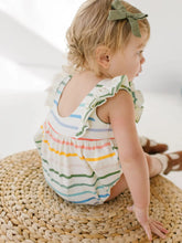 Load image into Gallery viewer, Amelia Romper in Primary Stripe
