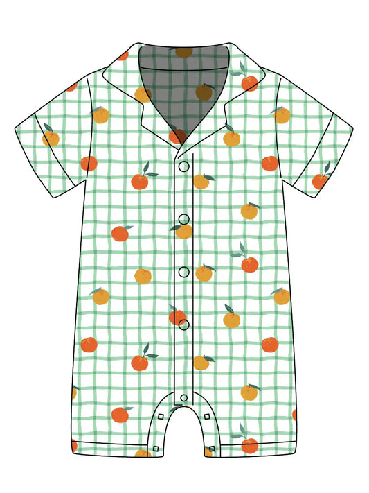 Muslin Cabana Romper - Gingham Grove