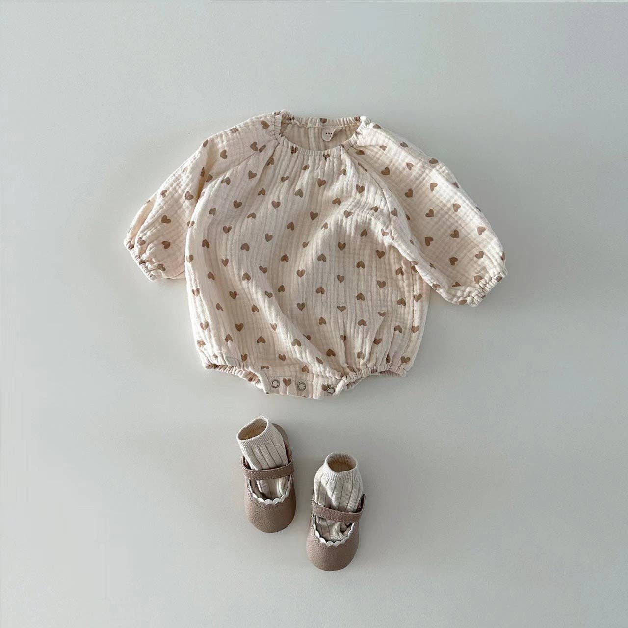 Heart Long Sleeve Romper