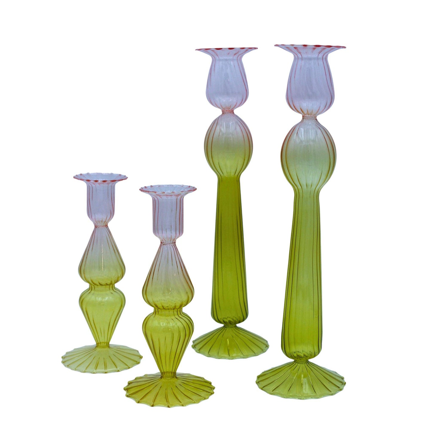 Bergamot Met Rose Candle Holder - 20cm