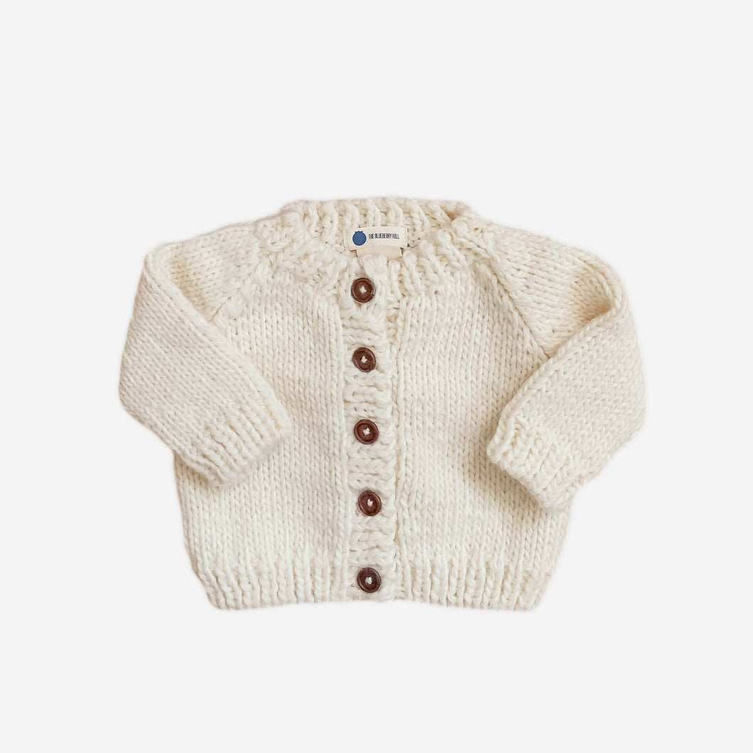 Classic Cardigan Sweater - Cream