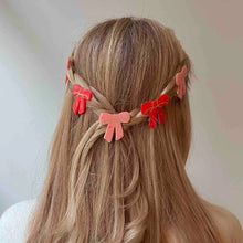 Load image into Gallery viewer, Red Ribbon Hair Clip
