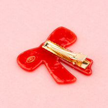 Load image into Gallery viewer, Red Ribbon Hair Clip
