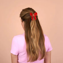 Load image into Gallery viewer, Ribbon Hair Claw - Red
