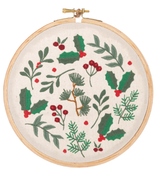 Embroidered Holiday Mushroom Wall Decor - Three Styles