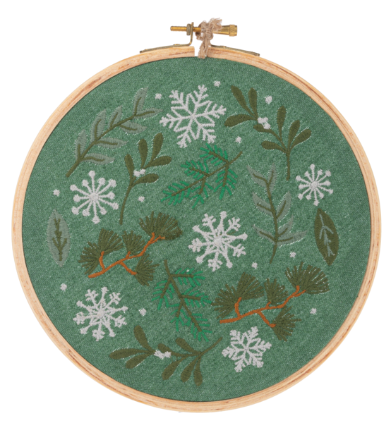 Embroidered Holiday Mushroom Wall Decor - Three Styles