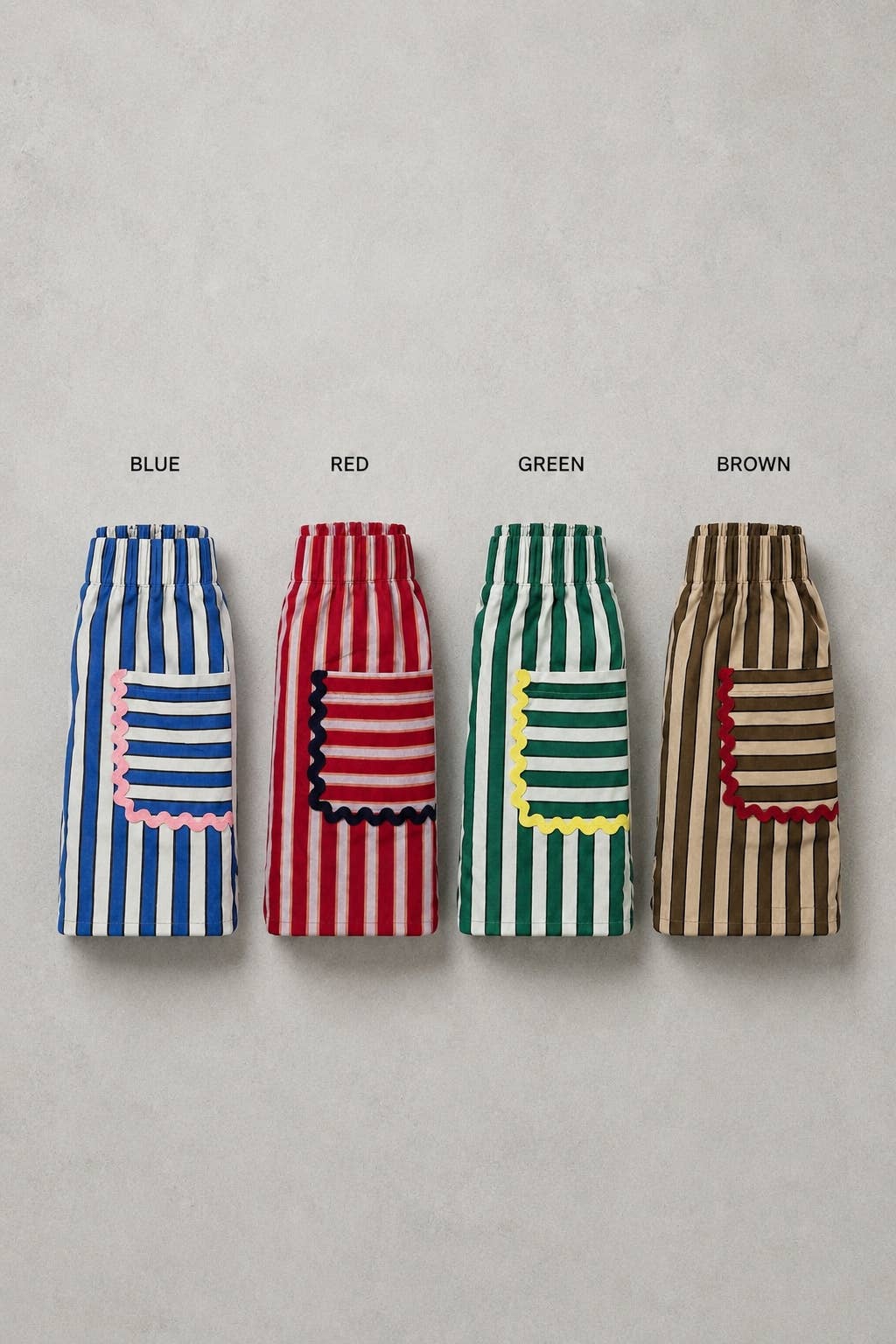 STRIPE CONTRAST POCKET SHORTS