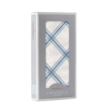 Load image into Gallery viewer, Blue Buffalo Check Plaid Swaddle
