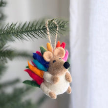 Load image into Gallery viewer, Rainbow Hedgehog Ornament
