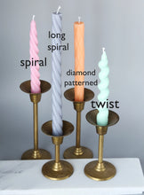 Load image into Gallery viewer, Twisted Taper Candles - Sea Green

