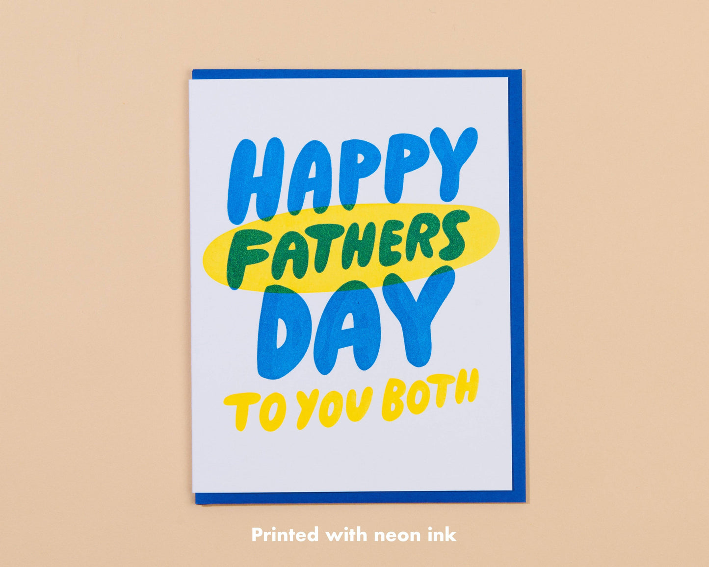 Letterpress Happy Father's Day You Both Card
